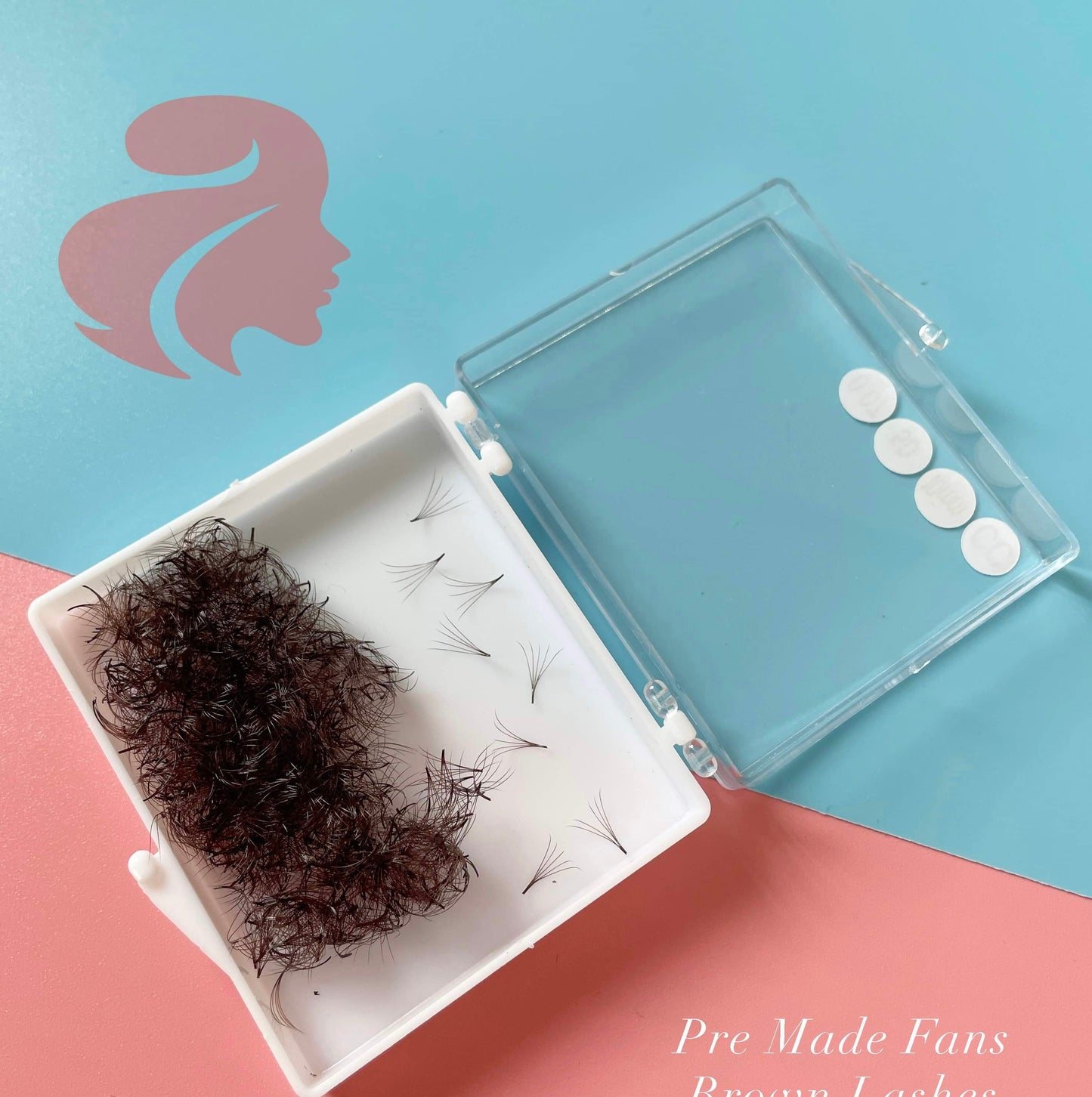 Dark Brown Promade Lashes Mix tray 8-14mm