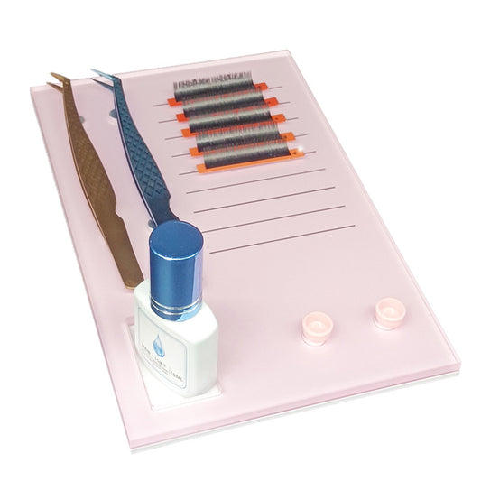 Deluxe Magnetic lash tile for L ashes , Glue & Tweezers
