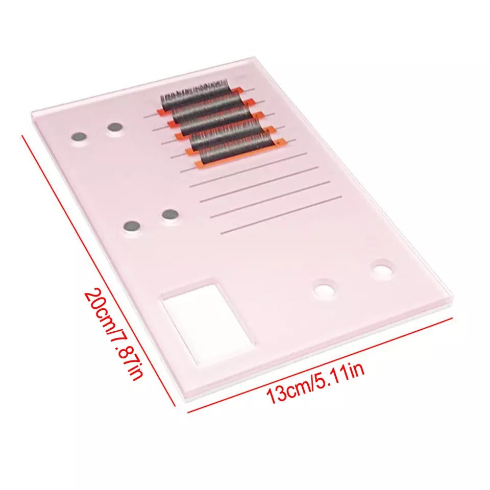Deluxe Magnetic lash tile for L ashes , Glue & Tweezers