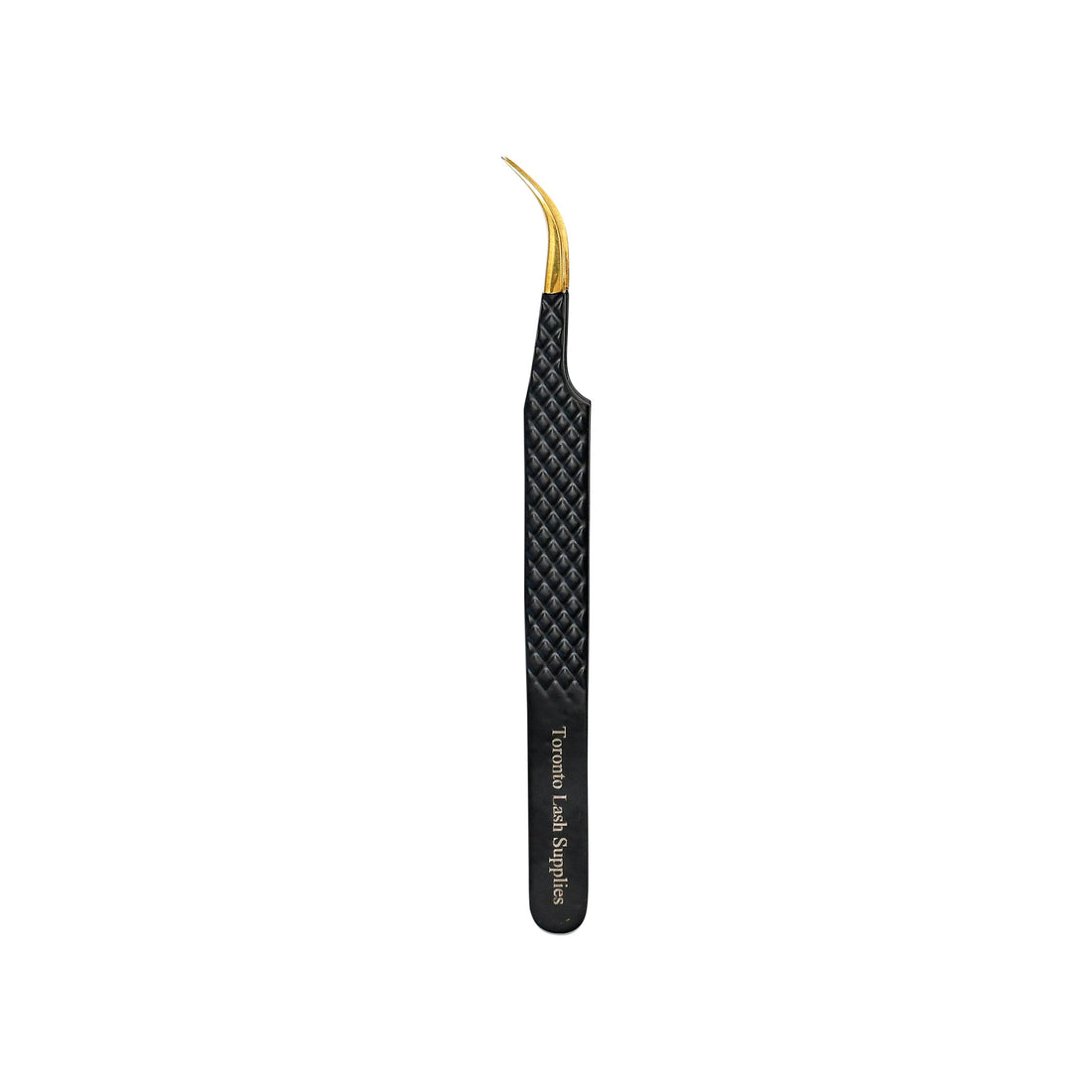 Gold Tipped Matt Black Diamond Grip Tweezer Collection